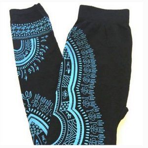 Dashiki Print Leggings (Blue)